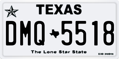 TX license plate DMQ5518