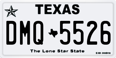 TX license plate DMQ5526