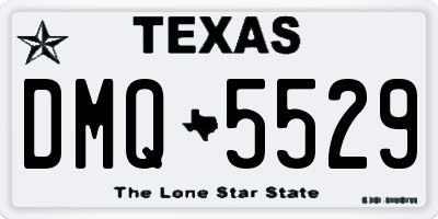 TX license plate DMQ5529