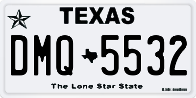 TX license plate DMQ5532
