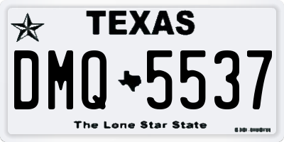 TX license plate DMQ5537