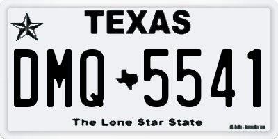 TX license plate DMQ5541