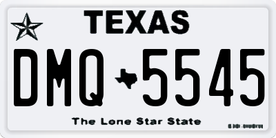 TX license plate DMQ5545