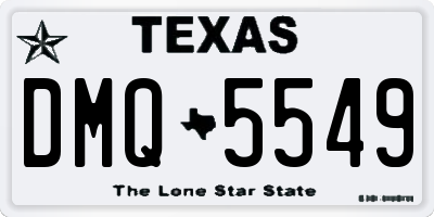 TX license plate DMQ5549
