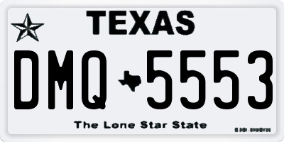 TX license plate DMQ5553