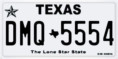 TX license plate DMQ5554