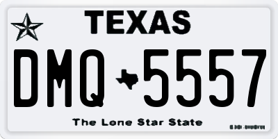 TX license plate DMQ5557
