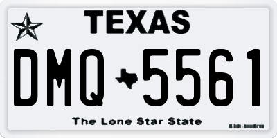 TX license plate DMQ5561