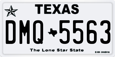 TX license plate DMQ5563