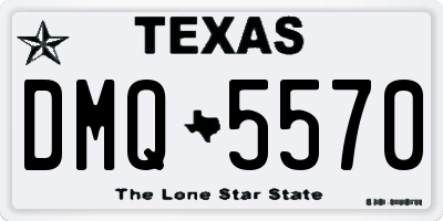 TX license plate DMQ5570