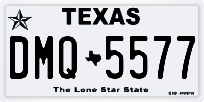 TX license plate DMQ5577
