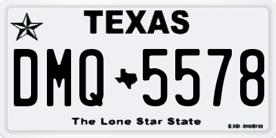 TX license plate DMQ5578