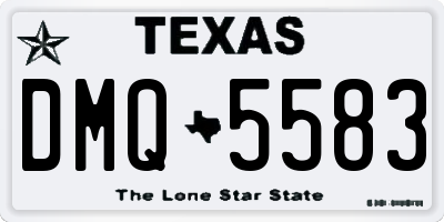 TX license plate DMQ5583