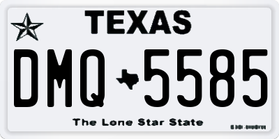 TX license plate DMQ5585