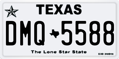 TX license plate DMQ5588