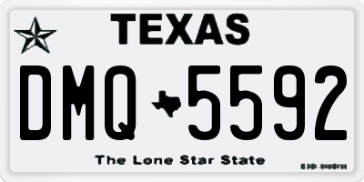 TX license plate DMQ5592