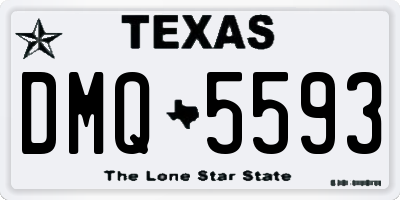 TX license plate DMQ5593