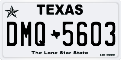 TX license plate DMQ5603