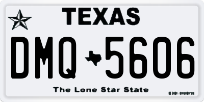 TX license plate DMQ5606