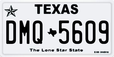 TX license plate DMQ5609