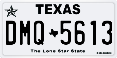TX license plate DMQ5613