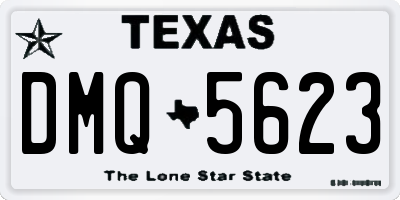 TX license plate DMQ5623
