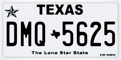 TX license plate DMQ5625