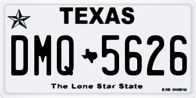 TX license plate DMQ5626