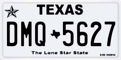 TX license plate DMQ5627
