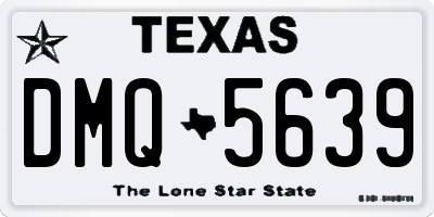 TX license plate DMQ5639