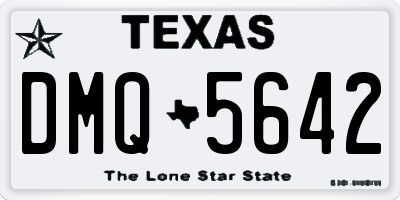 TX license plate DMQ5642