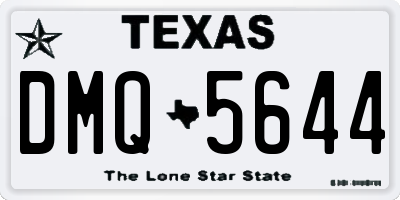 TX license plate DMQ5644