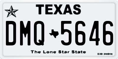 TX license plate DMQ5646