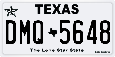 TX license plate DMQ5648