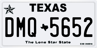 TX license plate DMQ5652