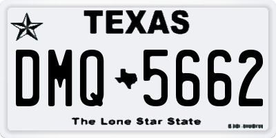 TX license plate DMQ5662
