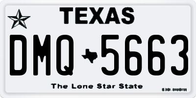 TX license plate DMQ5663