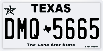 TX license plate DMQ5665