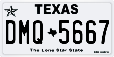 TX license plate DMQ5667