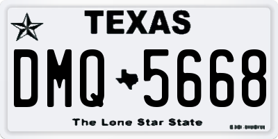 TX license plate DMQ5668