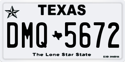 TX license plate DMQ5672