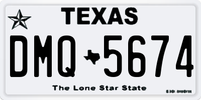 TX license plate DMQ5674