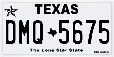 TX license plate DMQ5675