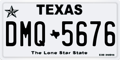 TX license plate DMQ5676