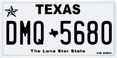 TX license plate DMQ5680