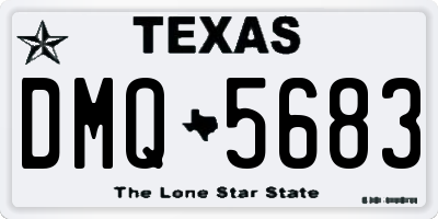 TX license plate DMQ5683