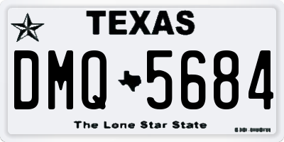 TX license plate DMQ5684