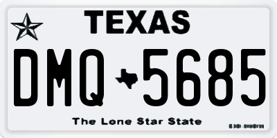 TX license plate DMQ5685