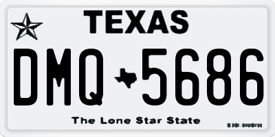 TX license plate DMQ5686