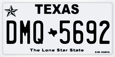 TX license plate DMQ5692